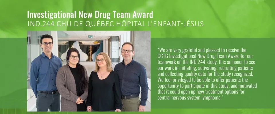 IND.244 team at CHU de Québec – Hôpital L’Enfant-Jésus