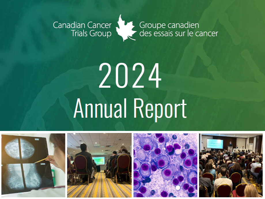 Canadian Cancer Trials Group cover of the 2024 Annual Report