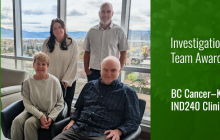 BC Cancer–Kelowna IND240 Clinical Trials Team recognized with the IND Team Award 