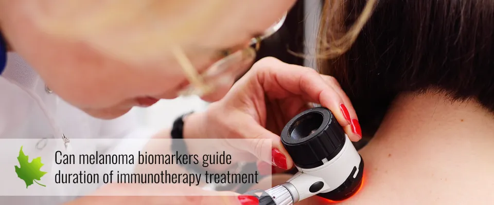 Can melanoma biomarkers guide duration of immunotherapy treatment