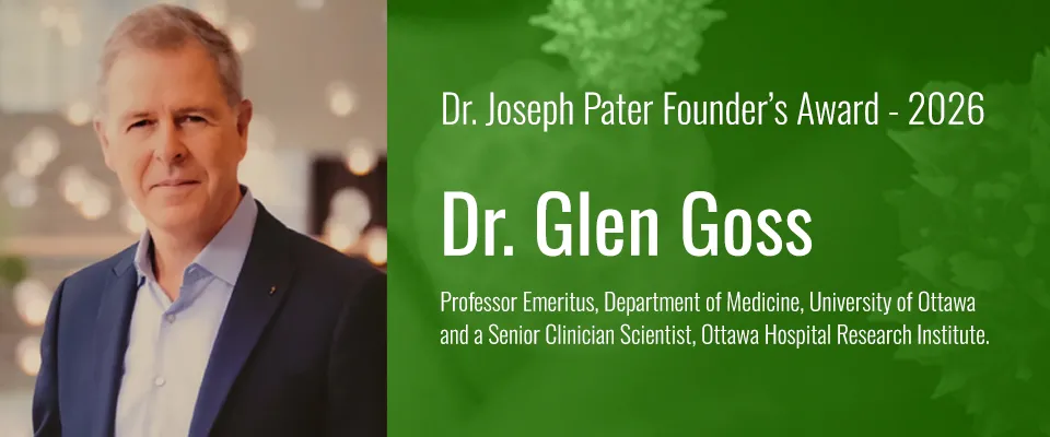 Dr Glenn Goss recieves CCTG Founders Award