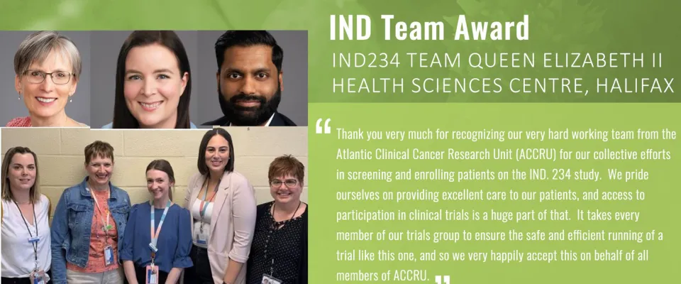 IND234 Team at Queen Elizabeth II Health Sciences Centre IND234 Team at Queen Elizabeth II Health Sciences Centre
