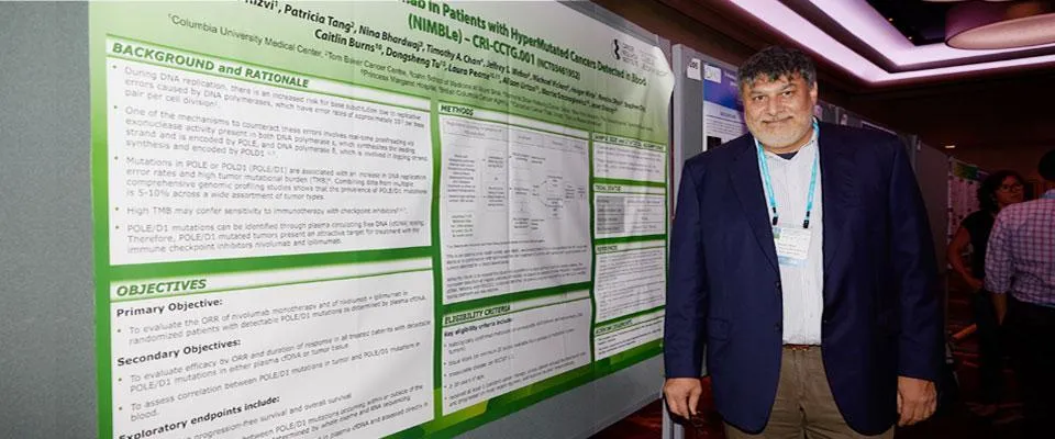 Naiyer Rizvi, International Study Chair and Principal Investigator at Columbia University in New York