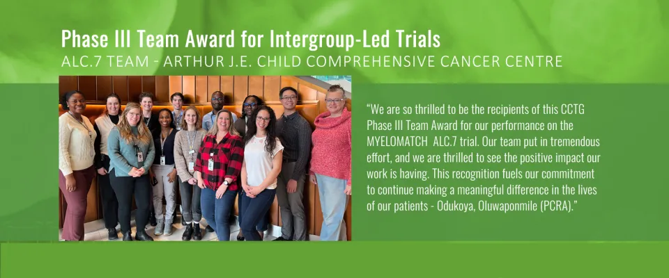 ALC.7 Team Arthur J.E. Child Comprehensive Cancer Centre
