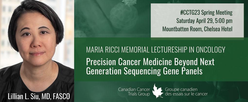 Maria Ricci Lecturship Dr Lillian Siu